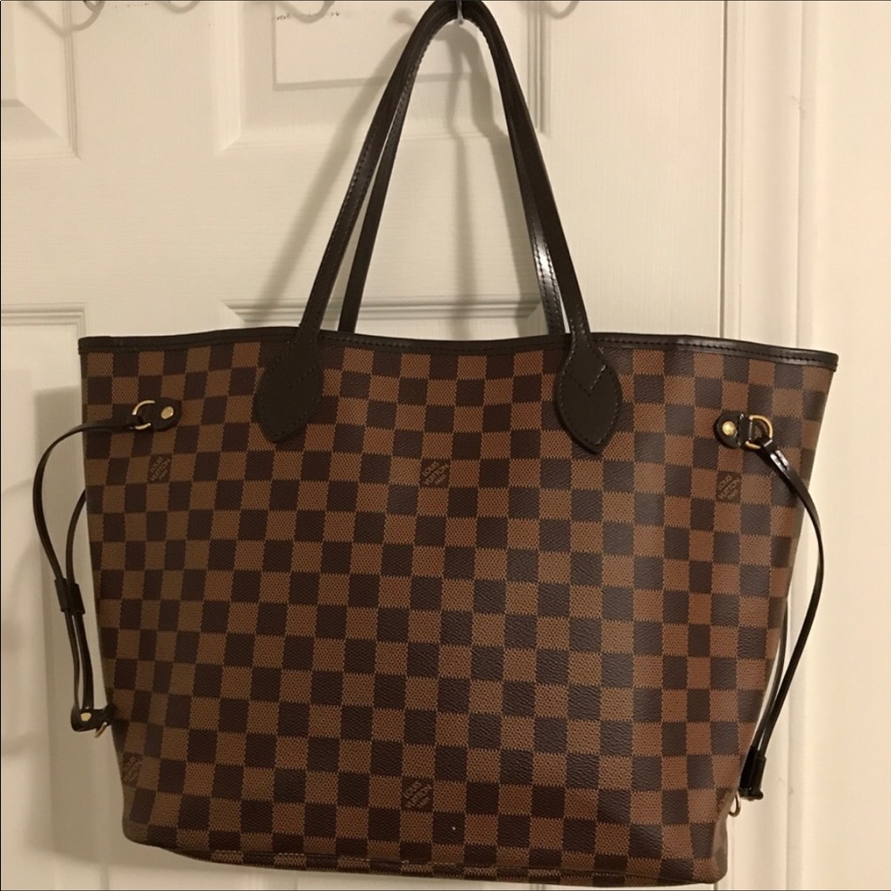 Louis Vuitton Brown Damier Ebene Canvas Shoulder Tote